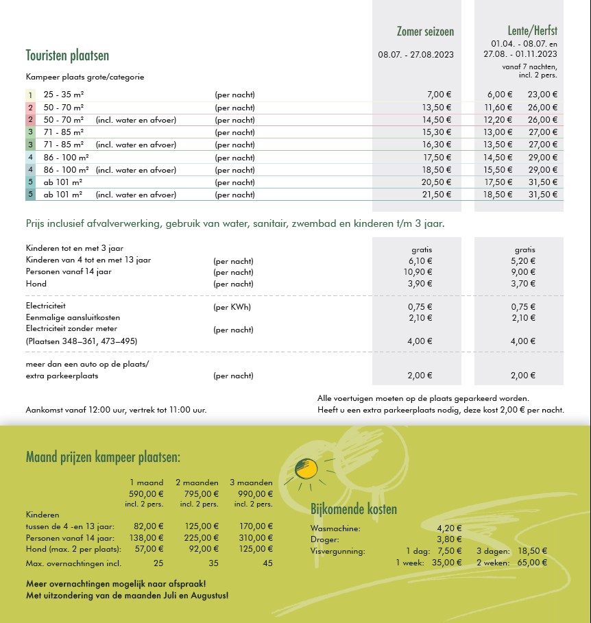 Preisliste 2023 nl